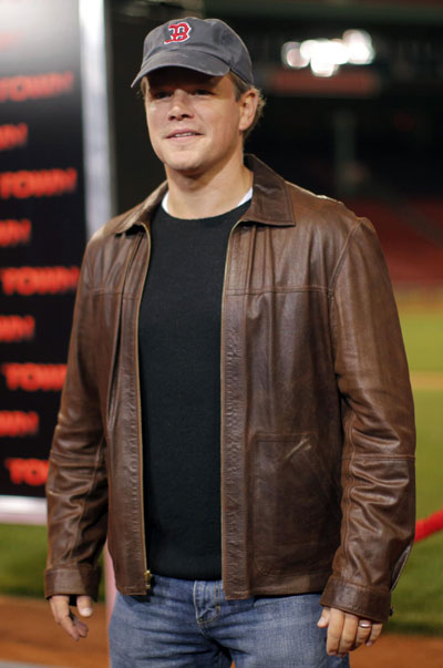 Premiere of movie 'The Town' at Fenway Park in Boston