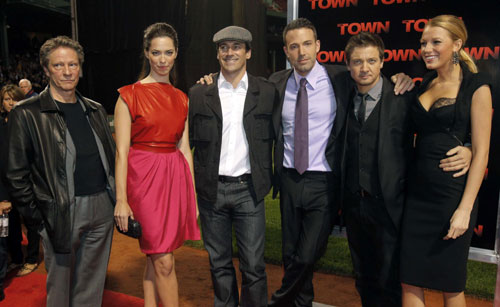 Premiere of movie 'The Town' at Fenway Park in Boston