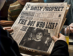 英推出圖片會動報(bào)紙 哈利·波特魔法