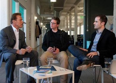 施瓦辛格造訪Twitter總部