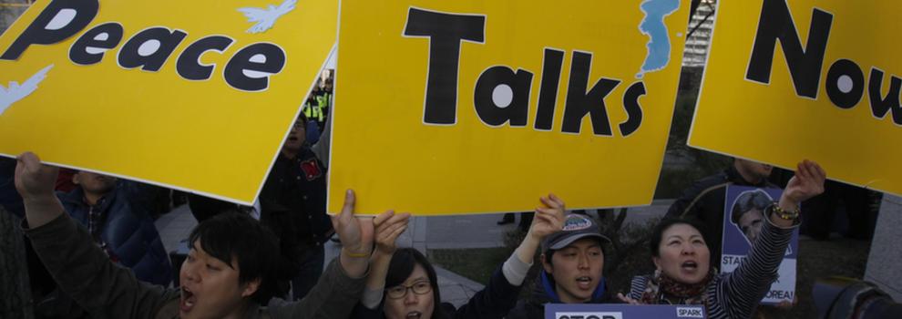韓國反戰(zhàn)團(tuán)體呼吁韓美與朝鮮展開對話