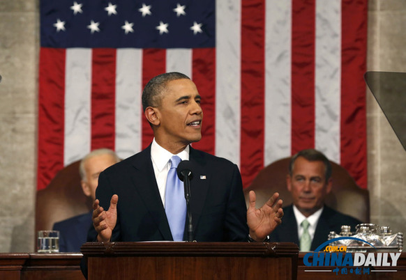 奧巴馬國情咨文實錄:2014將成為美國突破年
