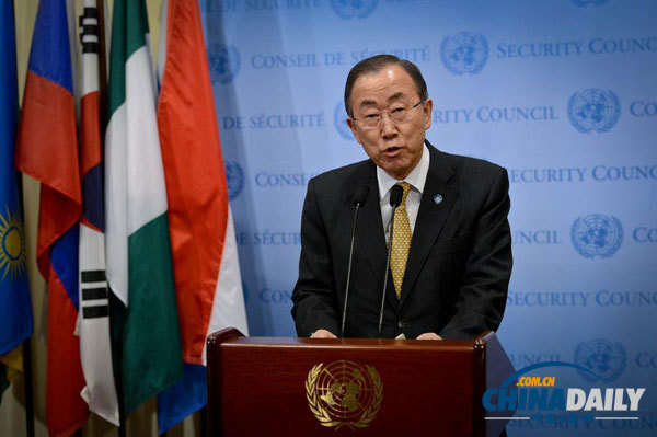 中非共和國危機(jī)迅速惡化 潘基文提出六點(diǎn)行動建議