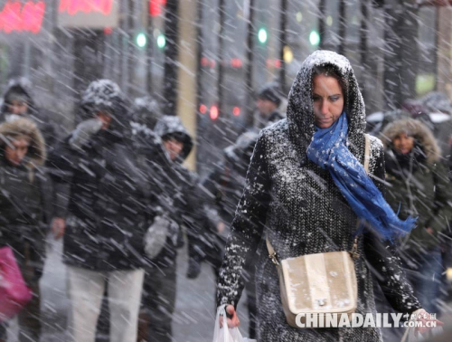美國(guó)紐約遭遇史上最強(qiáng)暴風(fēng)雪