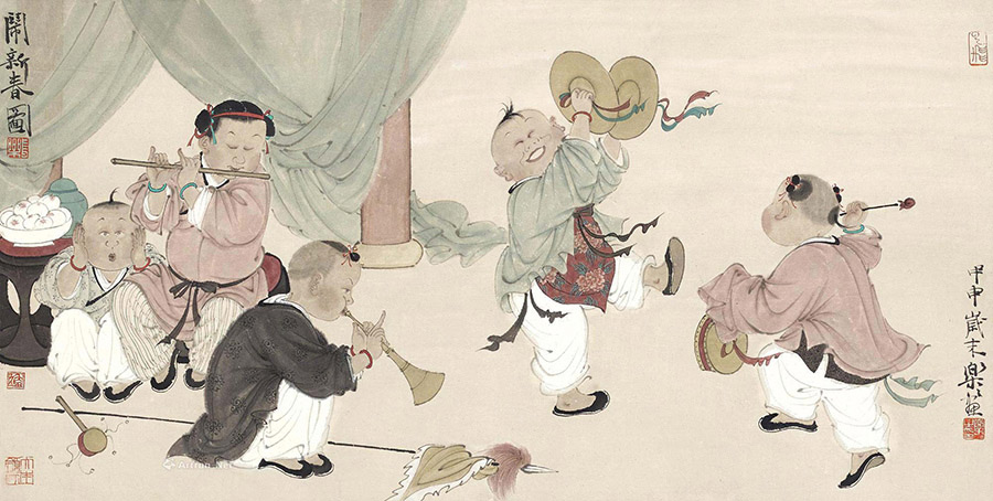 中國(guó)畫家筆下的春節(jié)（組圖）