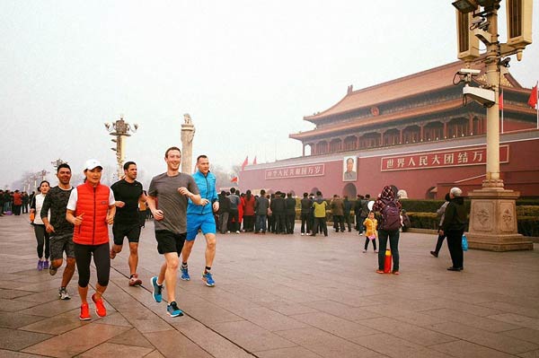 扎克伯格“霧霾跑步”真是拼了！