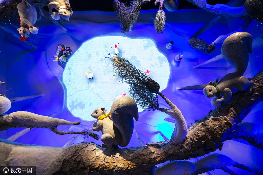 圣誕季從這里開(kāi)始！最美圣誕節(jié)展示櫥窗欣賞（組圖）