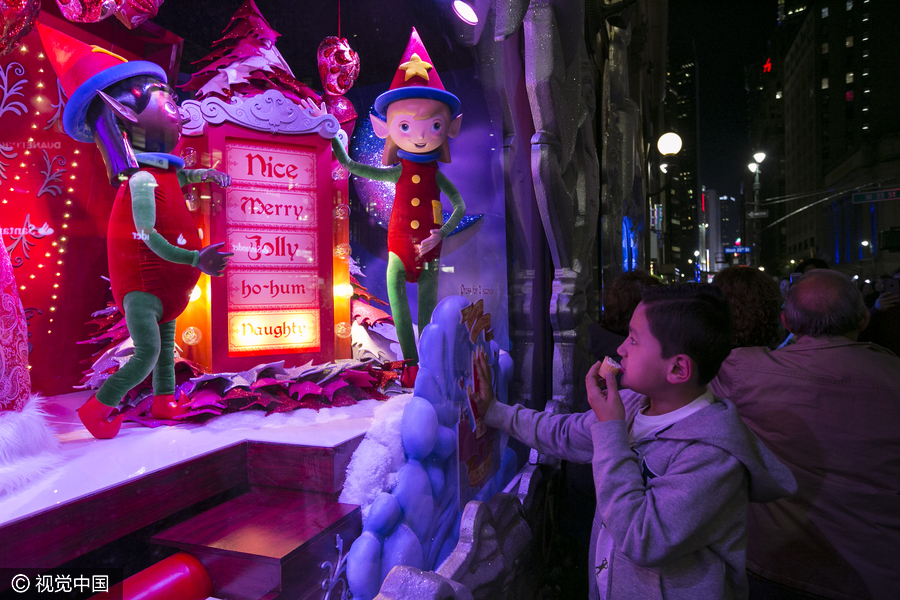 圣誕季從這里開始！最美圣誕節(jié)展示櫥窗欣賞（組圖）