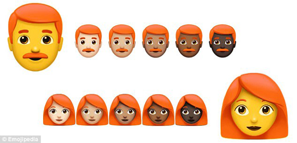 Emoji又出新表情了！光頭和紅發(fā)人士也將擁有專屬表情