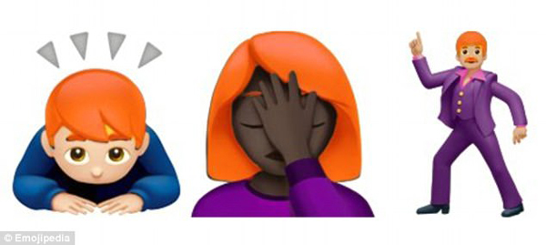 Emoji又出新表情了！光頭和紅發(fā)人士也將擁有專屬表情