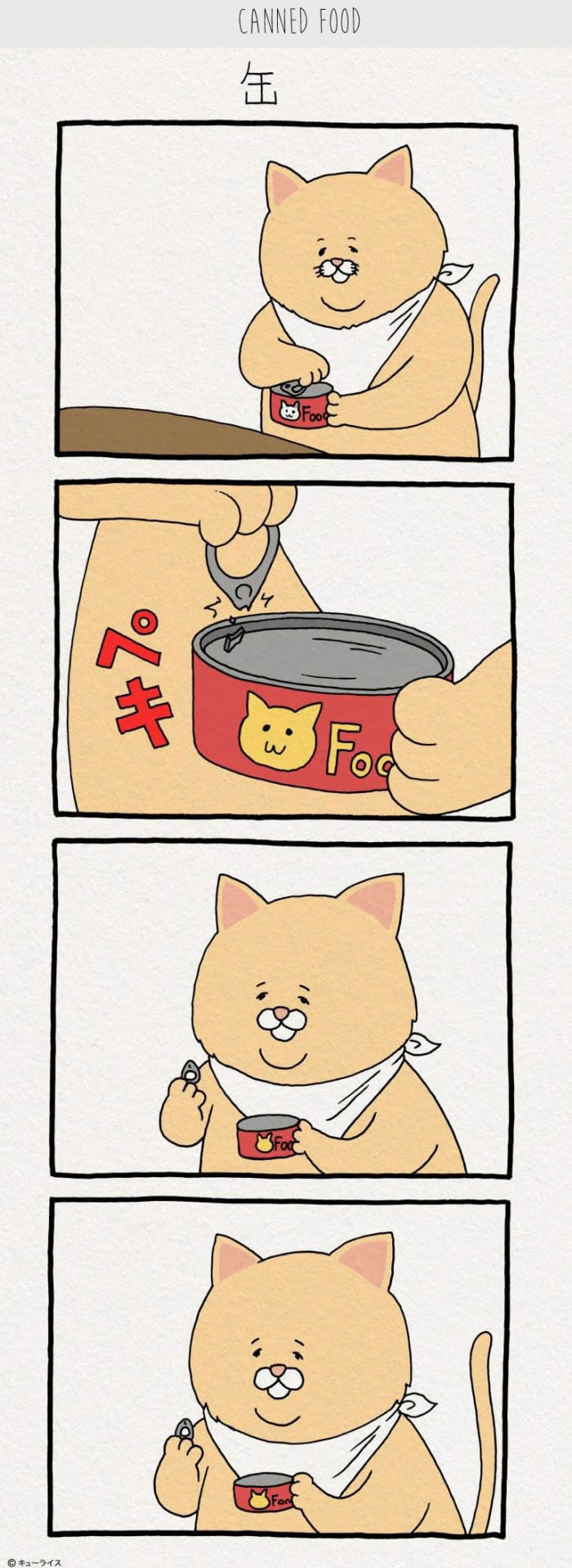 搞笑連環(huán)畫(huà)：胖貓吃飯記（組圖）