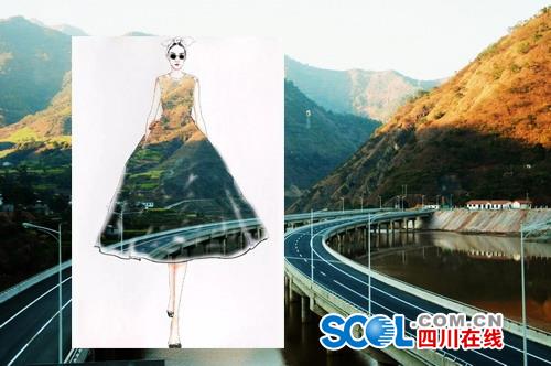 把高速公路做成衣服穿上身 美不美？（組圖）