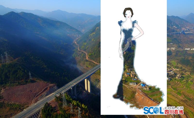 把高速公路做成衣服穿上身 美不美？（組圖）