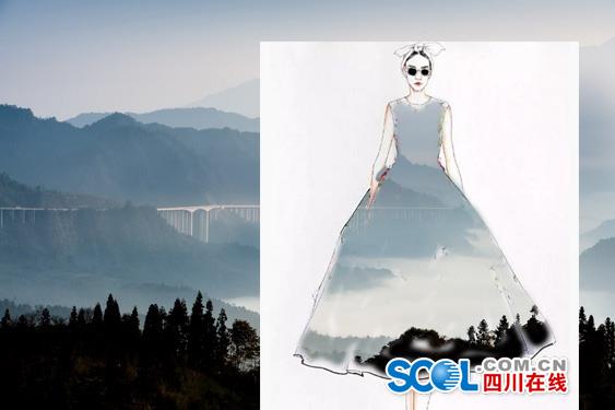 把高速公路做成衣服穿上身 美不美？（組圖）