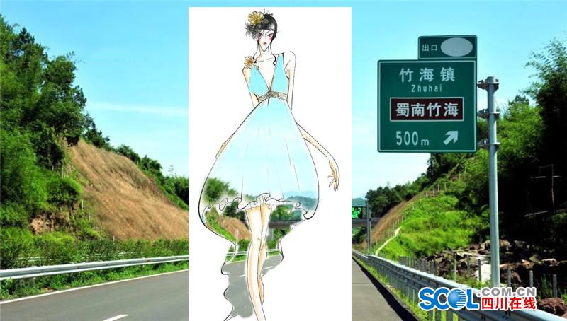 把高速公路做成衣服穿上身 美不美？（組圖）