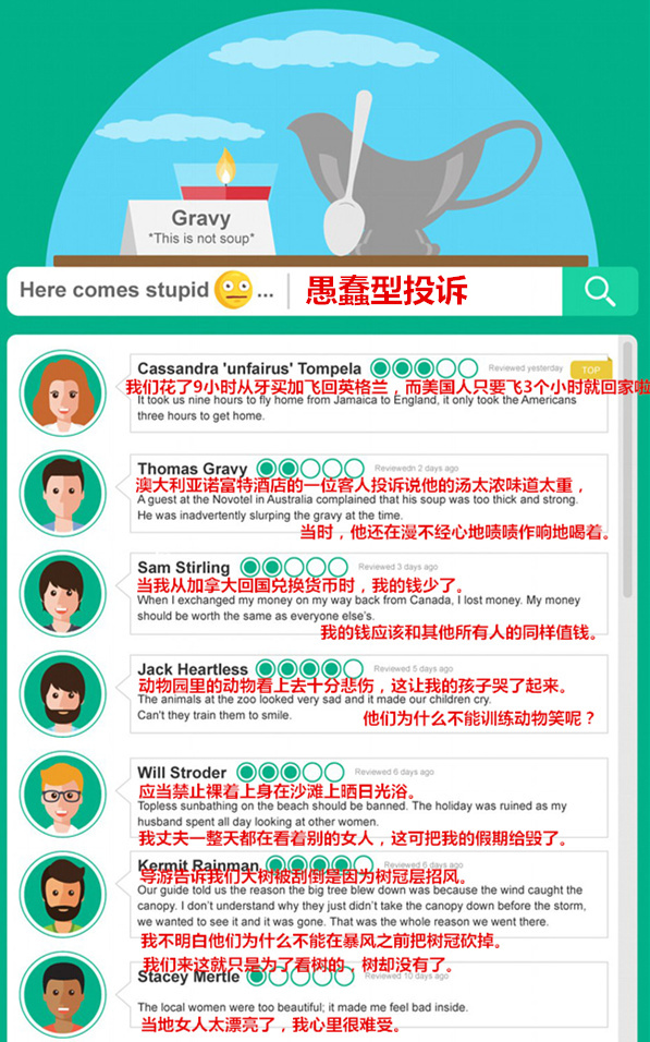 最荒唐的旅行投訴：沒人告訴我們海里有魚，嚇著孩子們了