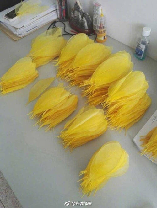 6000片樹葉做出美裙 原來他們是這么做到的！