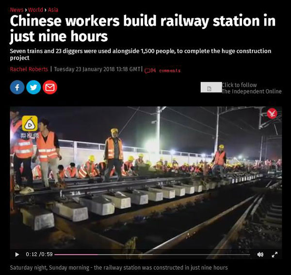 中國工人施工視頻令馬斯克驚嘆：比美國快100多倍！