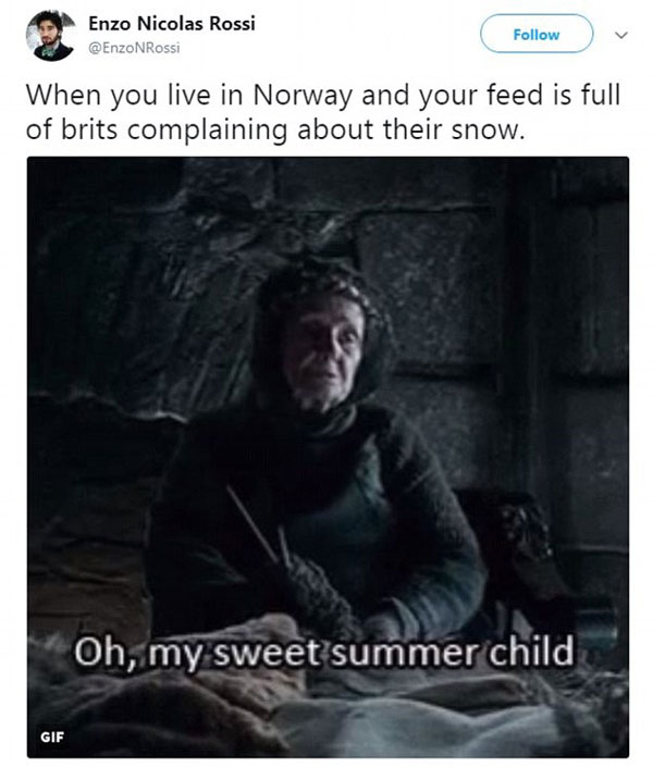 寒潮侵襲！英國(guó)人如臨大敵，卻遭北歐加拿大網(wǎng)友無(wú)情嘲笑