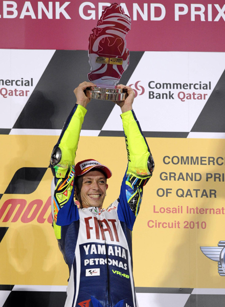 世界摩托車錦標(biāo)賽卡塔爾站:MOTOGP羅西奪冠