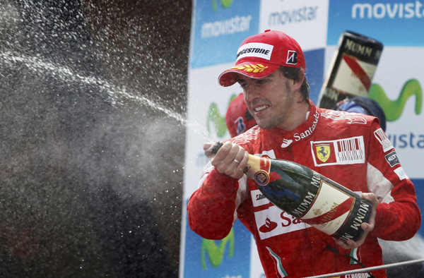 F1西班牙站：韋伯奪冠 阿隆索亞軍