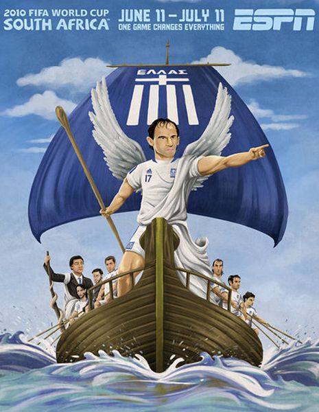 世界杯32強(qiáng)手繪海報(bào)