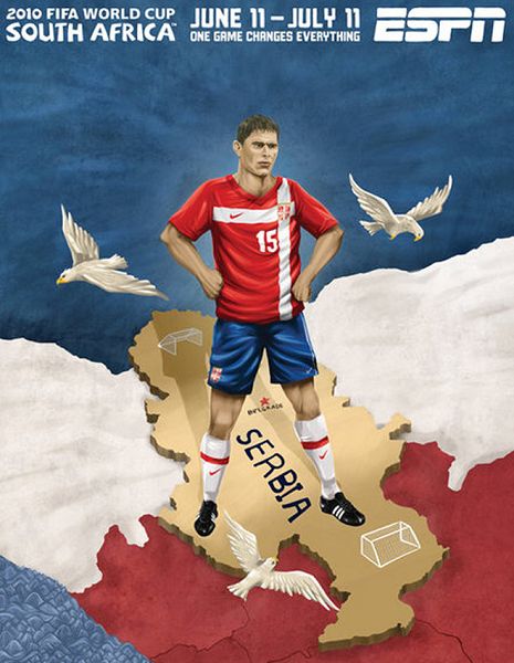 世界杯32強(qiáng)手繪海報(bào)