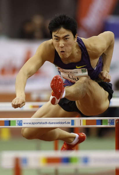 劉翔新年首戰(zhàn)室內賽60米欄獲季軍